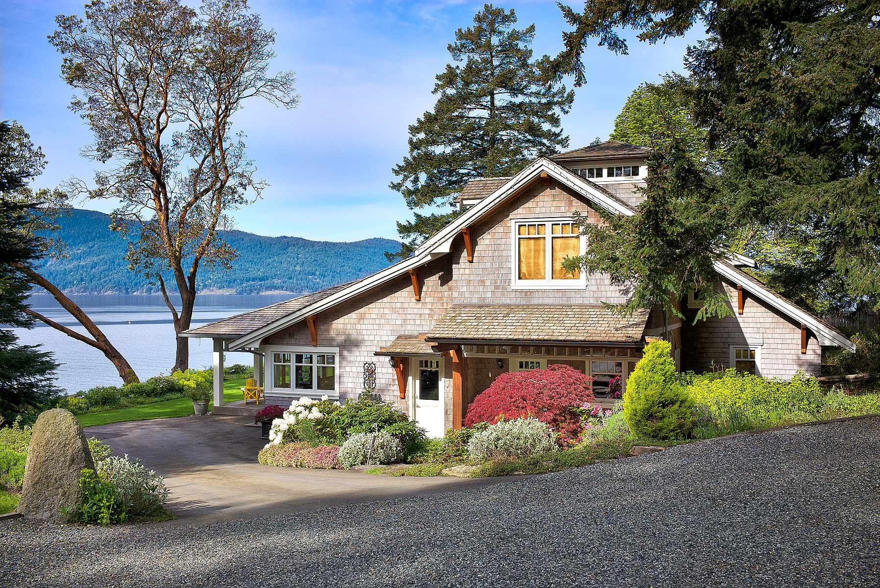 south facing oceanfront home exterior